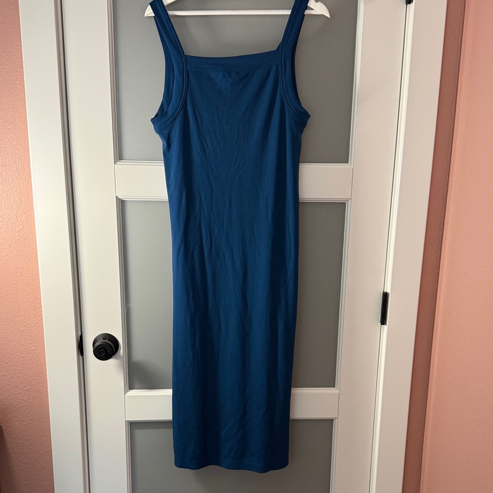 Travis Mathew Deep Blue Sleeveless Midi Dress